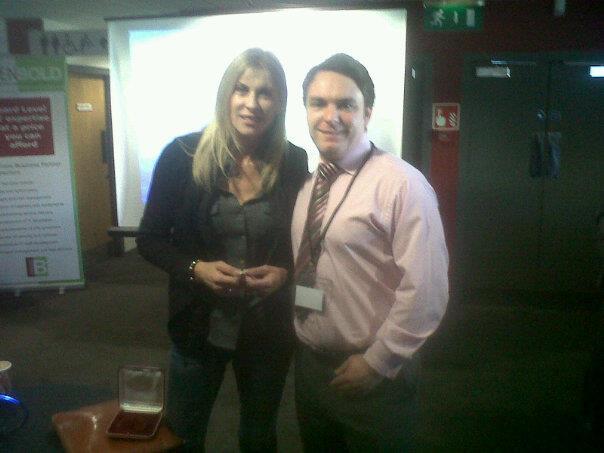 Sharon Davies and a Creditserve team member